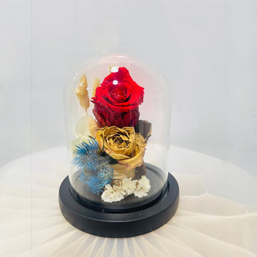 Red Infinity Rose & Dried Flowers